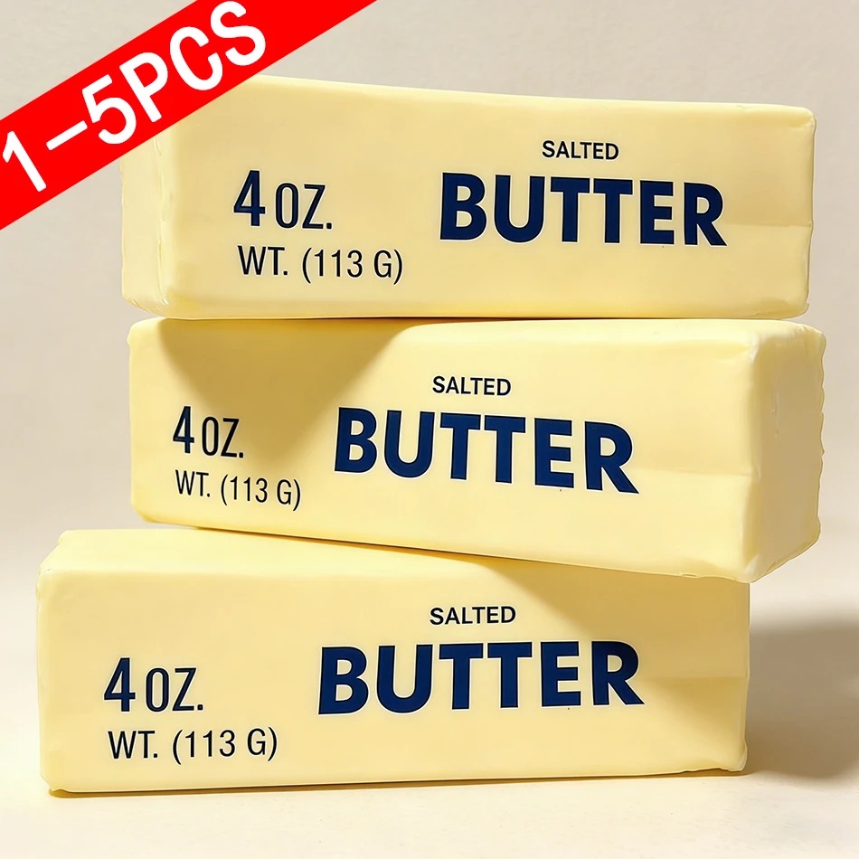 Novelty Gifts - 1-5 ชิ้น ของเล่นบีบคลายเครียดแบบนุ่ม ยืดหยุ่นช้า รูปทรงแท่งเนย ของเล่นบีบมือเพื่อผ่อนคลายความเครียด