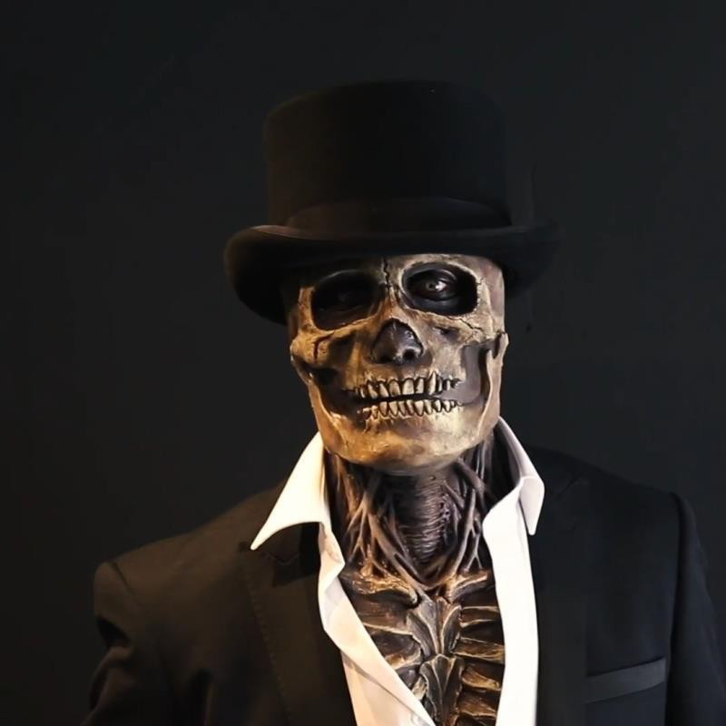 Led Purge Mask Halloween - น่ากลัว Bloody สมองหน้ากากเต็มหน้า Latex น่าขนลุกฮาโลวีนเครื่องแต่งกาย Party