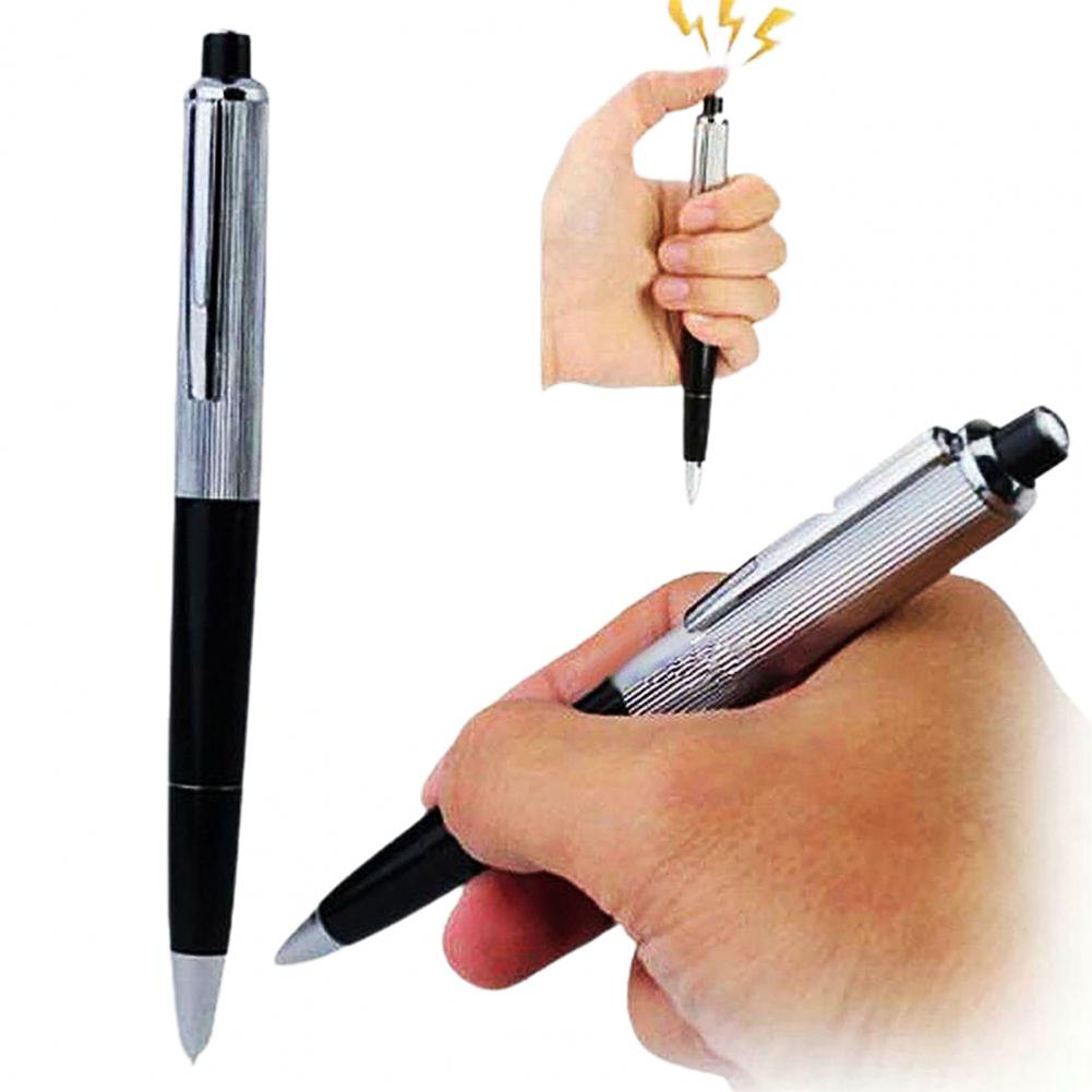 Shock Pen Prank Toy - 1ชิ้นปากกาไฟฟ้าช็อตสร้างสรรค์ของเล่นยูทิลิตี้ปิดปากตลกเล่นตลกเคล็ดลับตลกแปลกใหม่ปากกาของขวัญที่ดีที่สุดของเล่นตลก