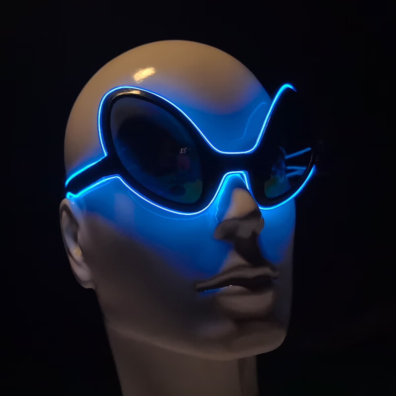Glow In The Dark Party Glasses - Cool Light Up LED Alien แว่นตาส่องสว่าง