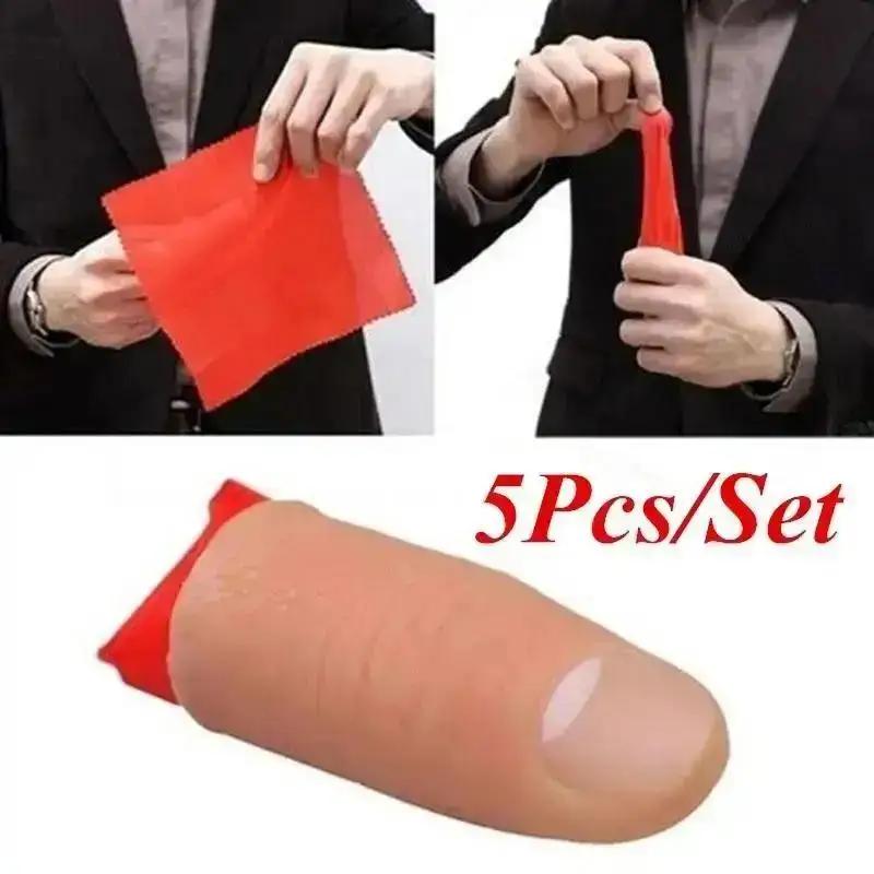 5 ชิ้น/เซ็ตร้อนปลอมนุ่ม Thumb  - Thumb Tip Magic Trick Set บทวิจารณ์และราคา