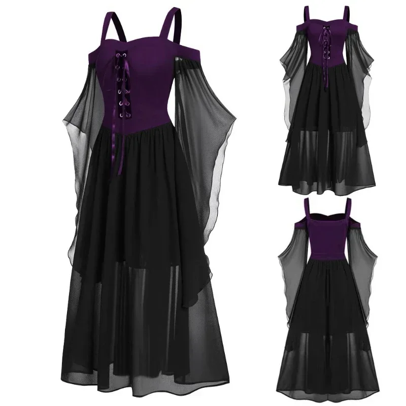 ใหม่ชุดแม่มดยุคกลางสําหรับผู้ห - Medieval Renaissance Dress Women บทวิจารณ์และราคา