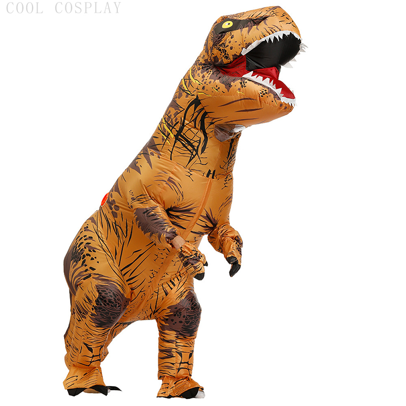ชุดไดโนเสาร์ทีเร็กซ์เป่าลมสำหร - Inflatable Dinosaur Costume Adult บทวิจารณ์และราคา