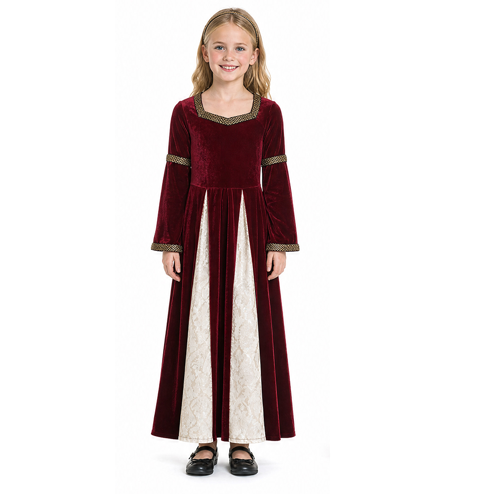 ชุดกำมะหยี่สไตล์ยุคกลางเรอเนซอ - Medieval Renaissance Dress Women บทวิจารณ์และราคา