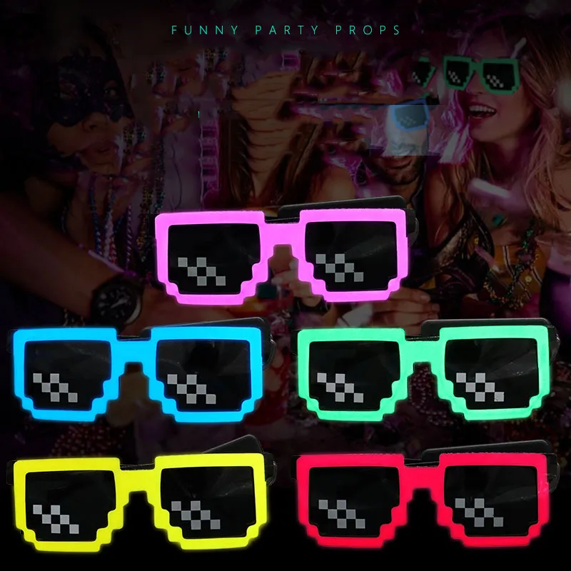 แว่นตา LED ไร้สาย แว่นตาพิกเซล - Glow In The Dark Party Glasses บทวิจารณ์และราคา