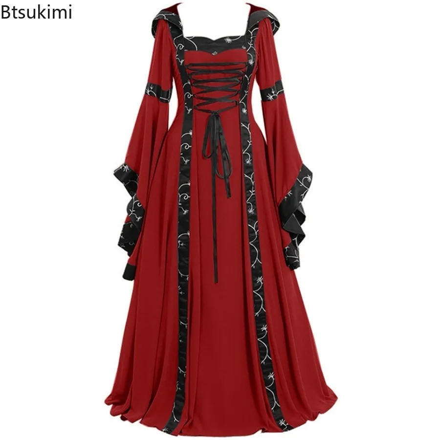 ชุดเดรสยาวสไตล์โกธิคยุคกลางสำห - Medieval Renaissance Dress Women บทวิจารณ์และราคา