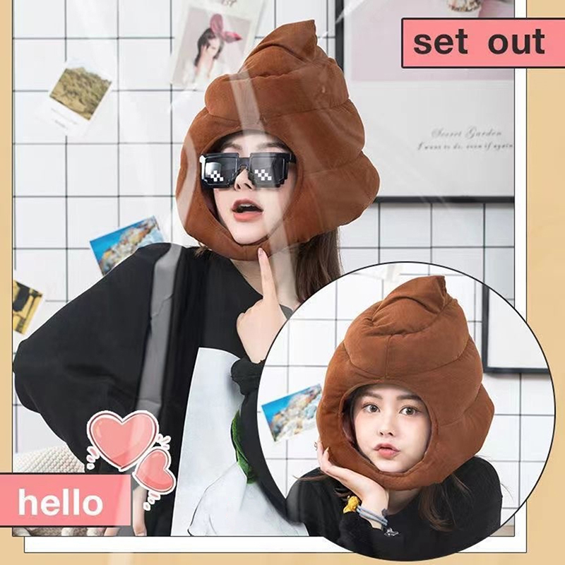 หมวกตุ๊กตาขนนุ่มรูปอึสุดสร้างส - Fake Poop Gag Gift บทวิจารณ์และราคา