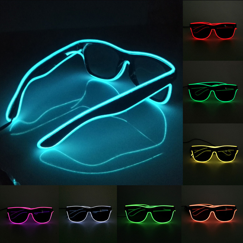 ใหม่แว่นตา LED ไฟ RAVE งานปาร์ - Glow In The Dark Party Glasses บทวิจารณ์และราคา