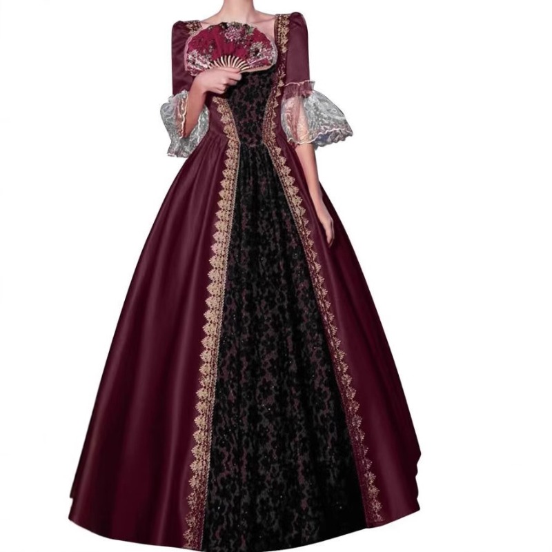 ชุดเดรสสตรี S-5XL สไตล์ยุคกลาง - Costumes บทวิจารณ์และราคา