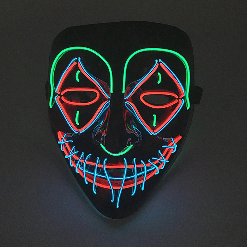 LED Killer หน้ากากฮาโลวีนเต้นร - Led Purge Mask Halloween บทวิจารณ์และราคา