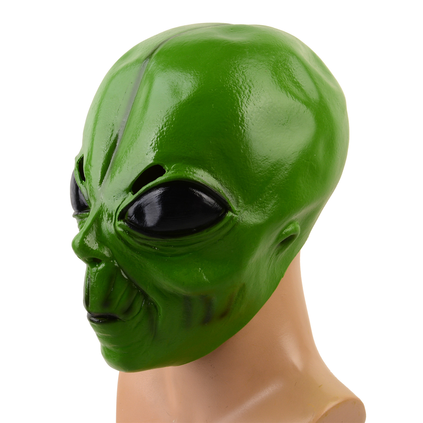 หน้ากากเอเลี่ยนสีเขียวทำจากยาง - Latex Alien Mask Realistic บทวิจารณ์และราคา