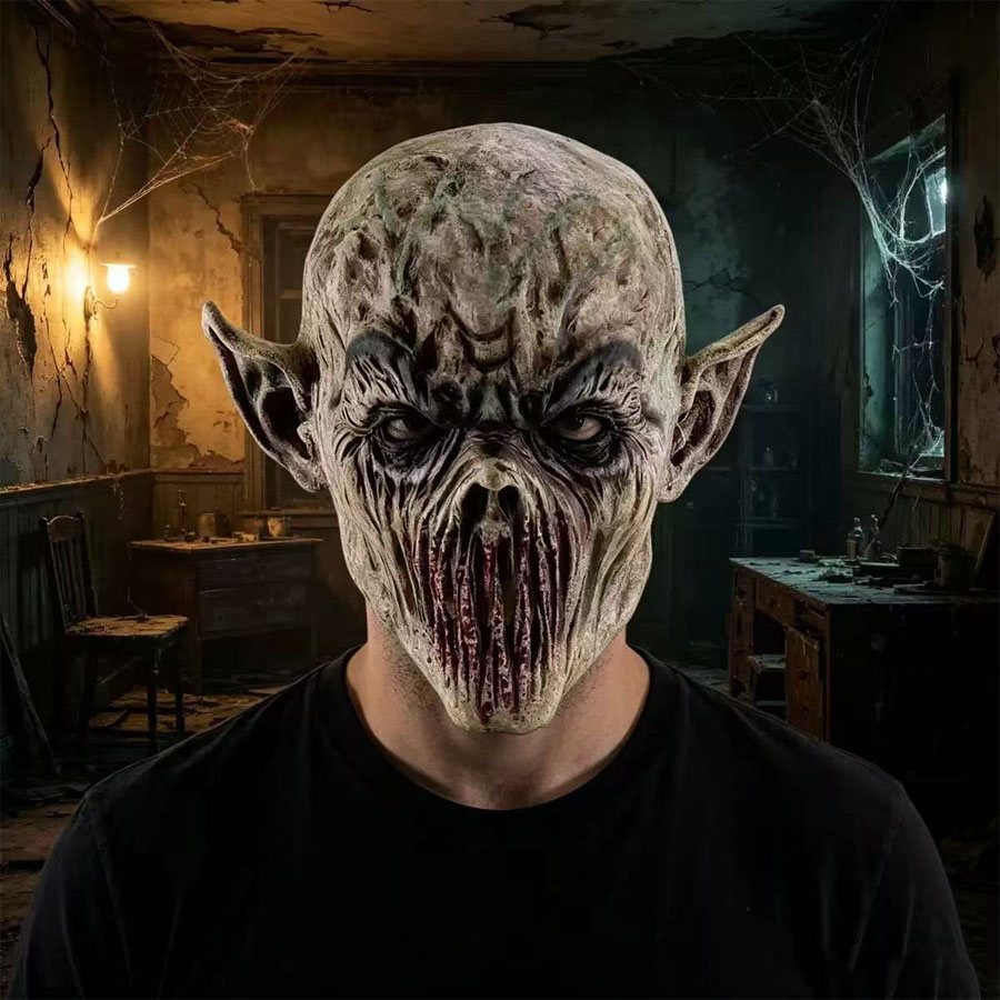 หน้ากากฮาโลวีนสัตว์ประหลาดสุดห - Latex Alien Mask Realistic บทวิจารณ์และราคา
