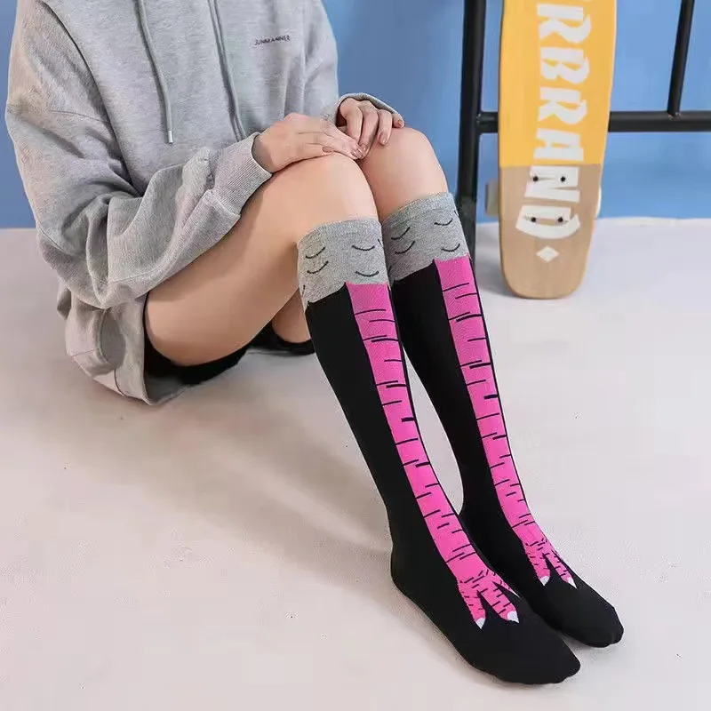 ถุงน่องลายเท้าไก่ตลก แบบยาวคลุ - Funny Chicken Leg Socks บทวิจารณ์และราคา