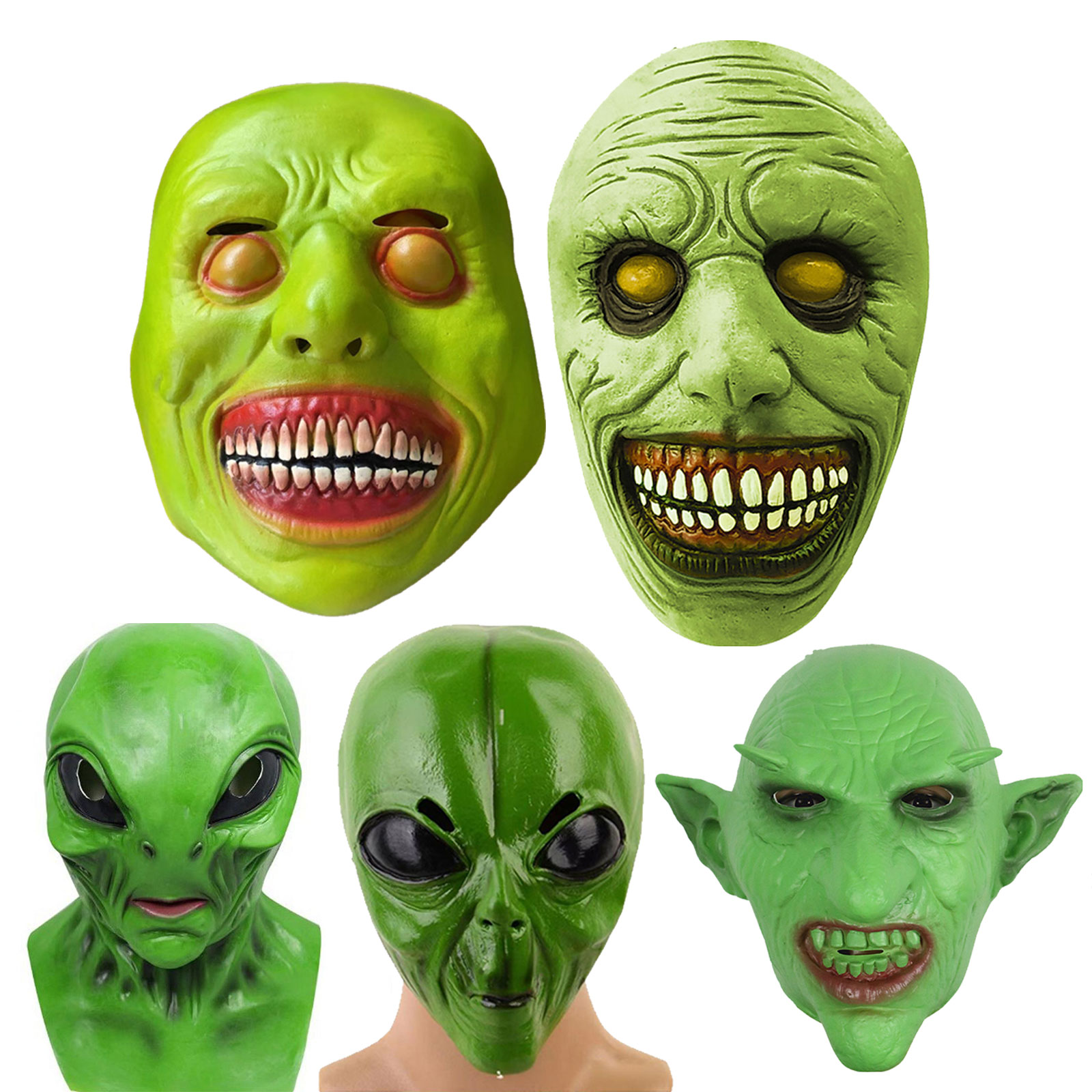 หน้ากากเอเลี่ยนฮาโลวีน หน้ากาก - Latex Alien Mask Realistic บทวิจารณ์และราคา