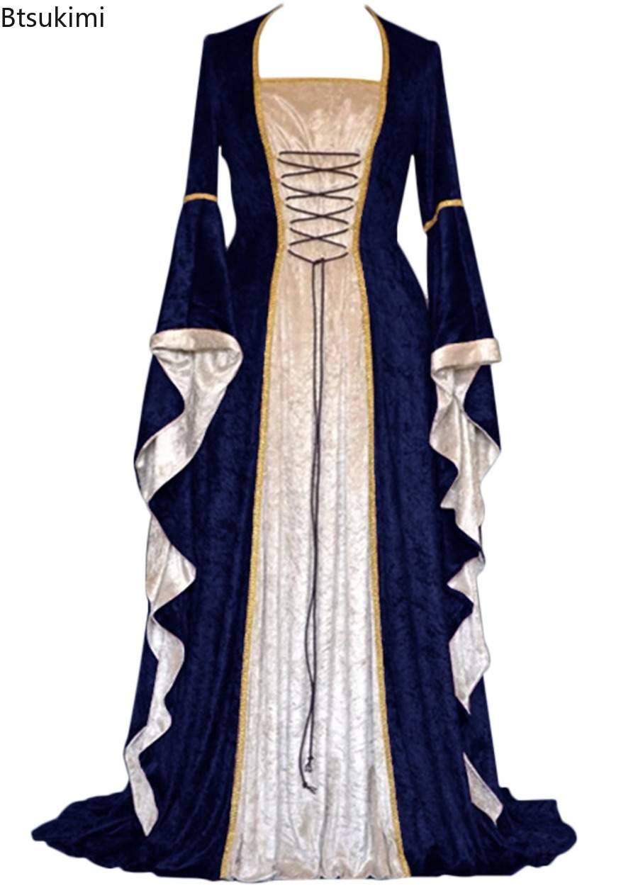 ชุดเดรสสไตล์เรโทรยุคกลางสำหรับ - Medieval Renaissance Dress Women บทวิจารณ์และราคา